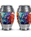 Stained Glass Urn For Ashes Memorial, Funeral Cremation Urn For Ashes