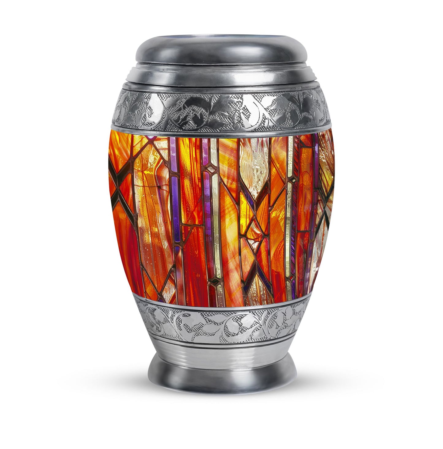 Stained Glass Ashes Keepsake Memorial, Funeral Cremation Urn