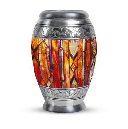 Stained Glass Ashes Keepsake Memorial, Funeral Cremation Urn