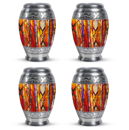 Stained Glass Ashes Keepsake Memorial, Funeral Cremation Urn