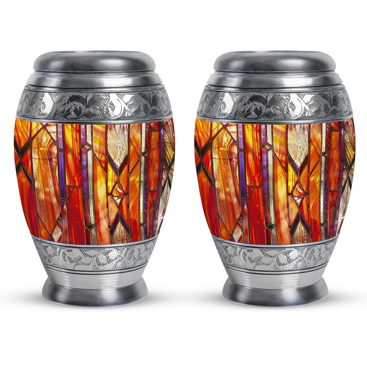 Stained Glass Ashes Keepsake Memorial, Funeral Cremation Urn