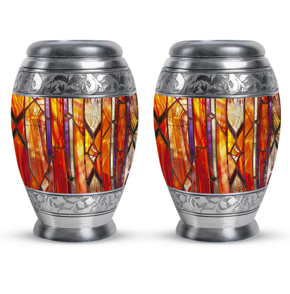 Stained Glass Ashes Keepsake Memorial, Funeral Cremation Urn