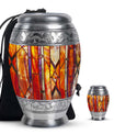 Stained Glass Ashes Keepsake Memorial, Funeral Cremation Urn