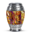 Stained Glass Cremation Urns Memorial, Funeral Shape Urn