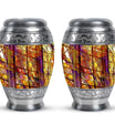 Stained Glass Cremation Urns Memorial, Funeral Shape Urn