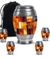 Stained Glass Cool Urn Ashes Memorial, Funeral Cremation Urn For Ashes