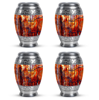 Glass Stained Glass Memorial Urn for Human Ashes - 10-inch, 200 cu in - Yatskia