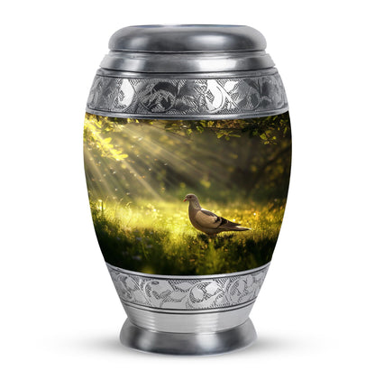 Personalized Dove Cremation Urn for Human Ashes - 3-inch, 200 cu in - Yatskia