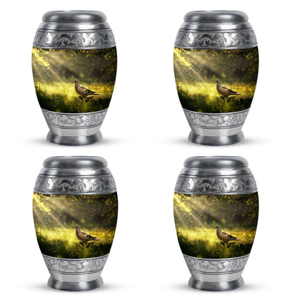 Personalized Dove Cremation Urn for Human Ashes - 3-inch, 200 cu in - Yatskia