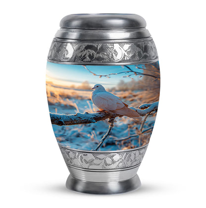 Personalized Bird Memorial Urn for Human Ashes - 10-inch, 200 cu in - Yatskia