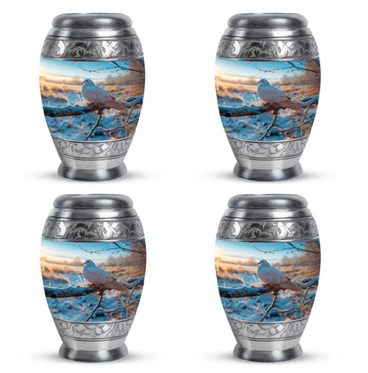 Personalized Bird Memorial Urn for Human Ashes - 10-inch, 200 cu in - Yatskia