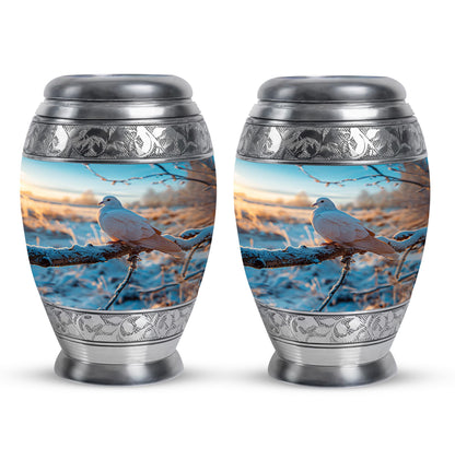 Personalized Bird Memorial Urn for Human Ashes - 10-inch, 200 cu in - Yatskia