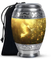 Dove Urn For Human Ashes Memorial - Yellow Urn for Adult Male