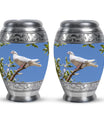 White Dove Ashes keepsake Urn For Mom - Large Memorial Urns For Women
