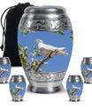 White Dove Ashes keepsake Urn For Mom - Large Memorial Urns For Women