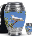 White Dove Ashes keepsake Urn For Mom - Large Memorial Urns For Women