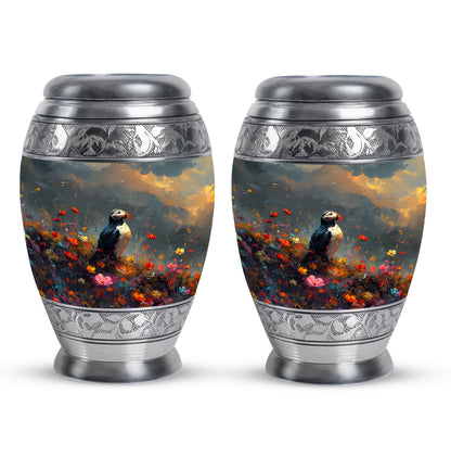 Colorful Personalized Bird Keepsake Urn for Mom - 10-inch, 200 cu in - Yatskia
