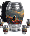 Artistic Puffin Bird Keepsake Urns - Colorful Floral Ashes Urn For Mom