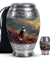 Artistic Puffin Bird Keepsake Urns - Colorful Floral Ashes Urn For Mom