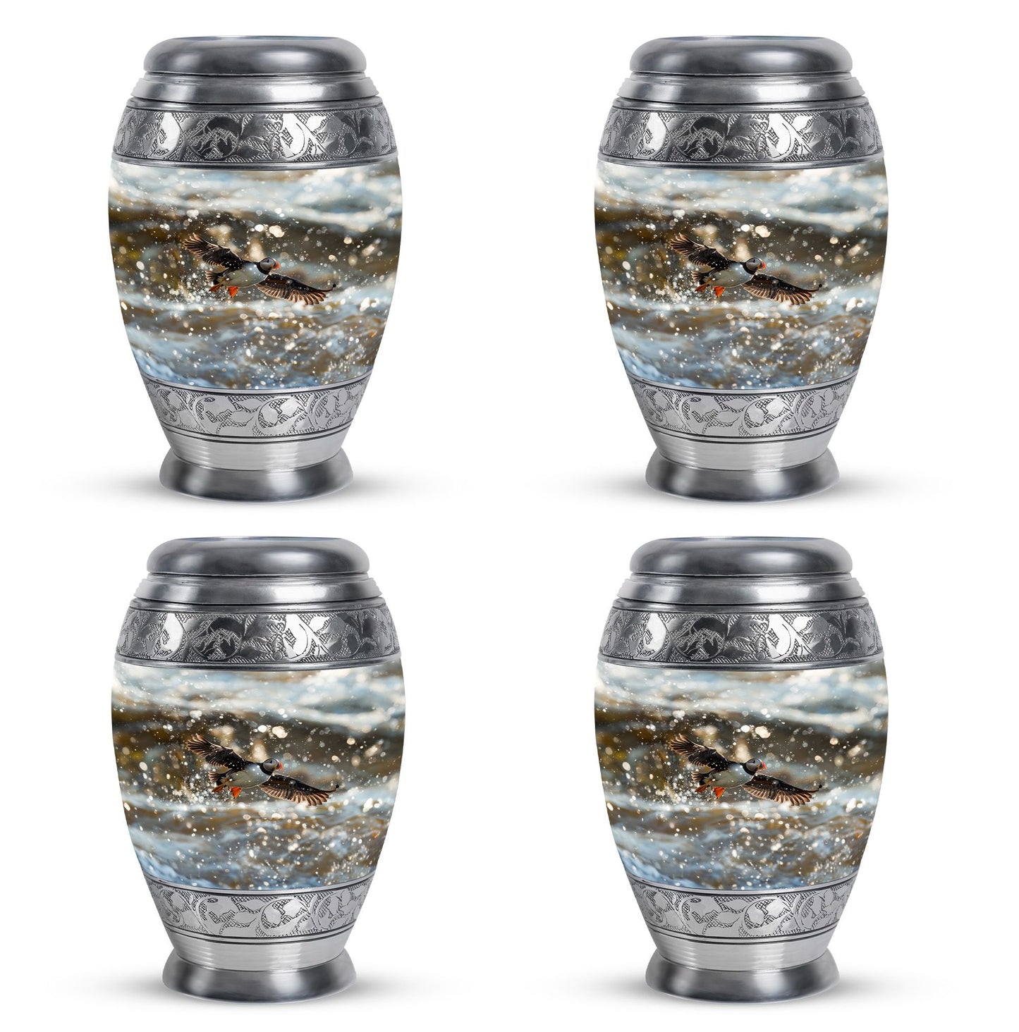 Personalized Bird Keepsake Urn for Dad - 10-inch, 200 cu in - Yatskia