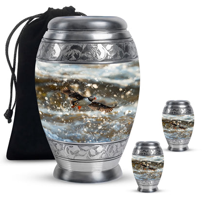 Personalized Bird Keepsake Urn for Dad - 10-inch, 200 cu in - Yatskia