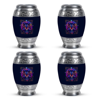 Personalized Lion Cremation Urn for Men - 10-inch, 200 cu in - Yatskia