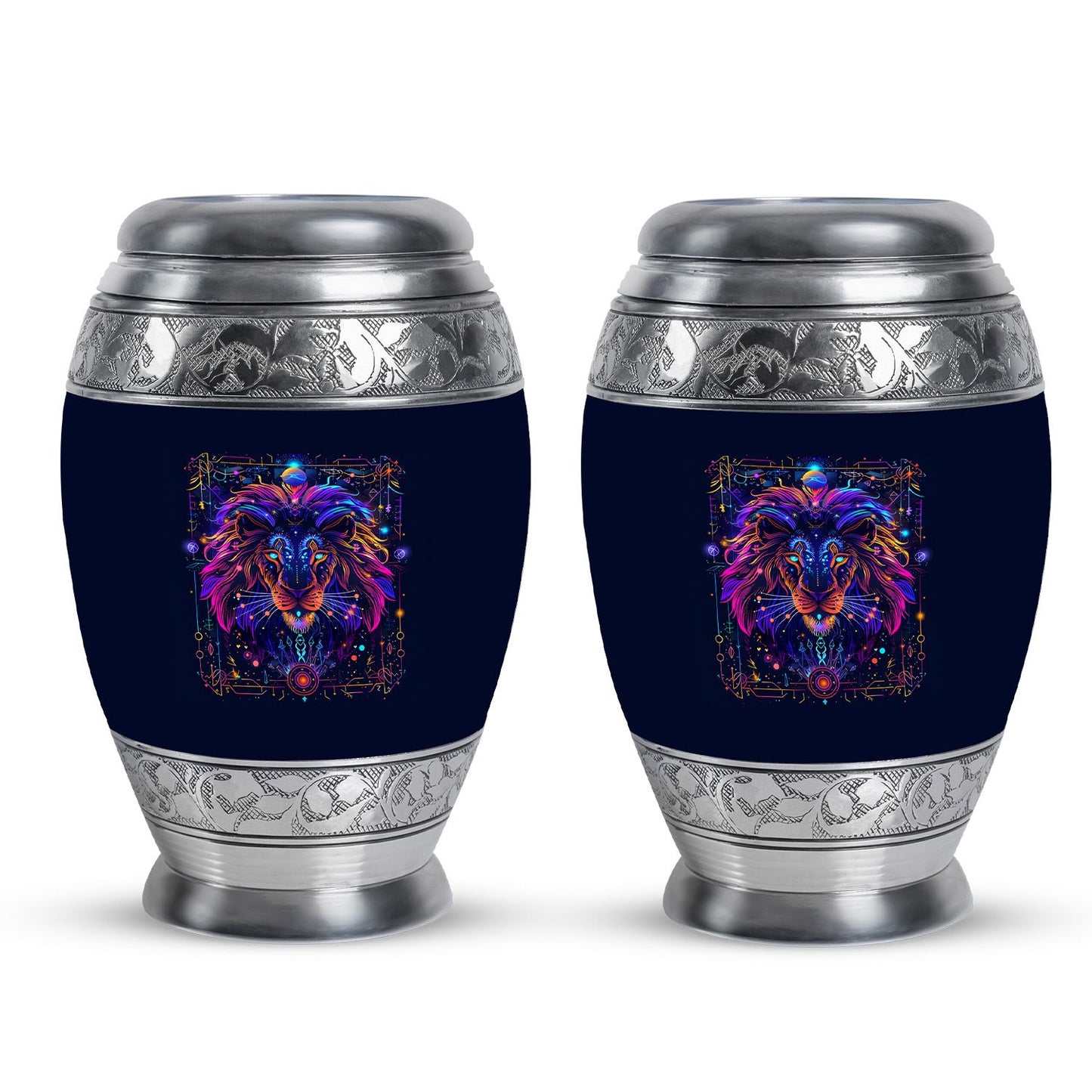 Personalized Lion Cremation Urn for Men - 10-inch, 200 cu in - Yatskia