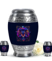 Artistic Lion Cremation Urn For Human Ashes - Neon Lion Art Urn For Men