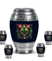 Taurus Zodiac Adult Urn For Ashes - Spiritual Urn For Funeral Service