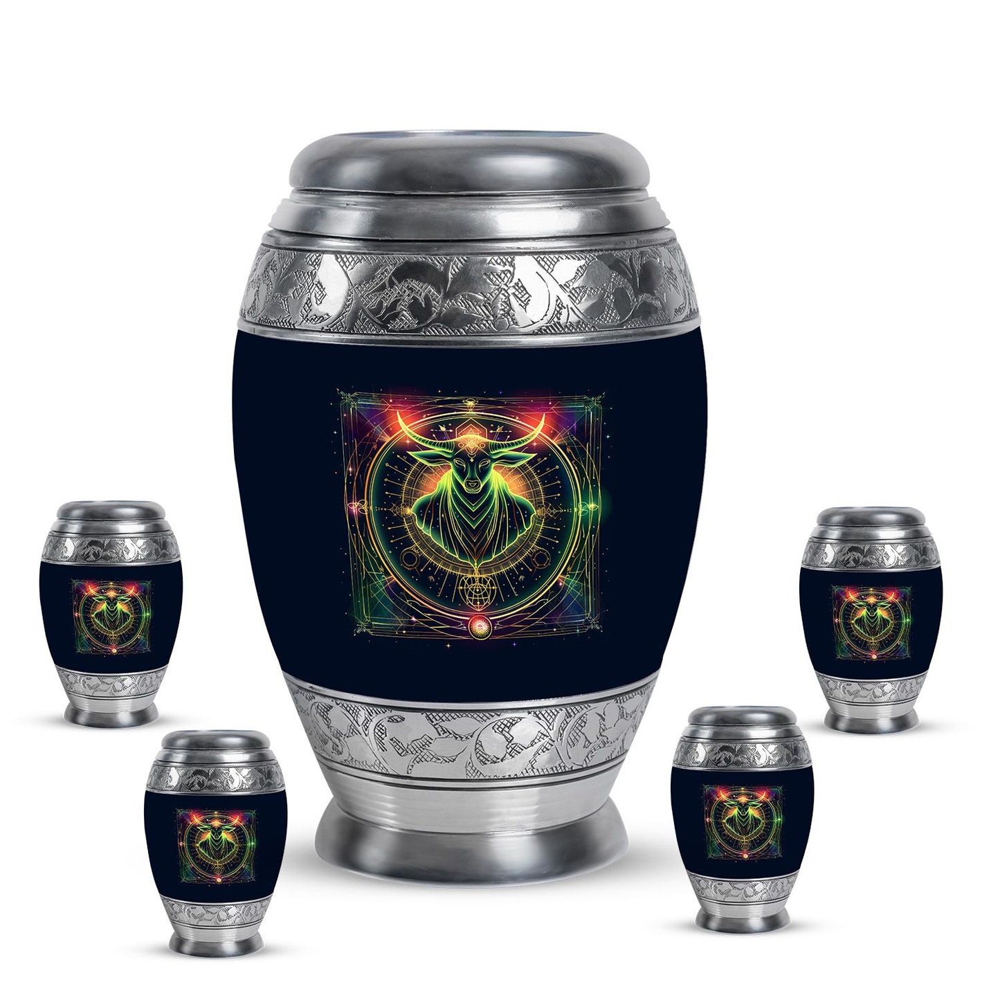 Personalized Spiritual Cremation Urn for Human Ashes - 10-inch, 200 cu in - Yatskia