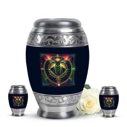 Personalized Spiritual Cremation Urn for Human Ashes - 10-inch, 200 cu in - Yatskia