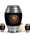 Lion Spiritual Memorial Urns for Ashes - Leo Ashes Cremation Urn For Men