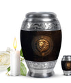 Leo Zodiac Personalized Urn For Human Ashes - Lion Memorial Urn For Sale