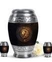 Leo Zodiac Personalized Urn For Human Ashes - Lion Memorial Urn For Sale