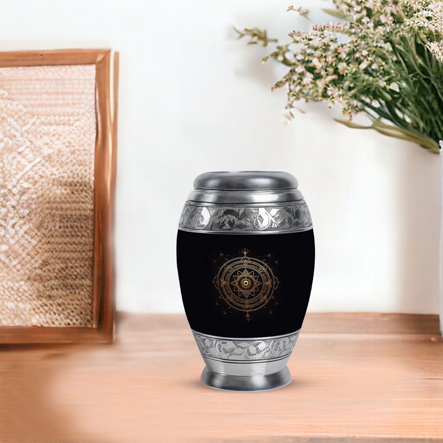 Personalized Religious Cremation Urn for Adult Female - 10-inch, 200 cu in - Yatskia