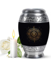 Spiritual Urns for Adult Female And Male - Golden Symmetric Urn