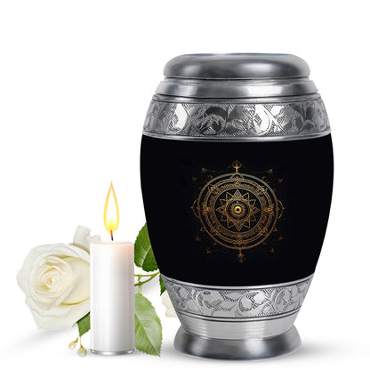 Personalized Religious Cremation Urn for Adult Female - 10-inch, 200 cu in - Yatskia
