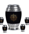Spiritual Urns for Adult Female And Male - Golden Symmetric Urn