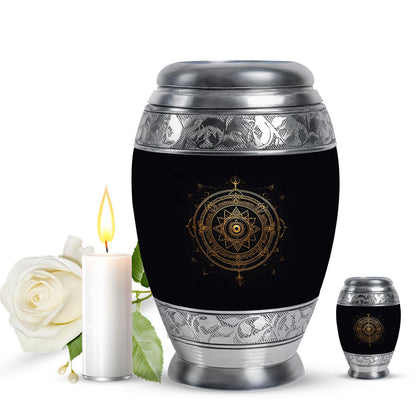 Personalized Religious Cremation Urn for Adult Female - 10-inch, 200 cu in - Yatskia