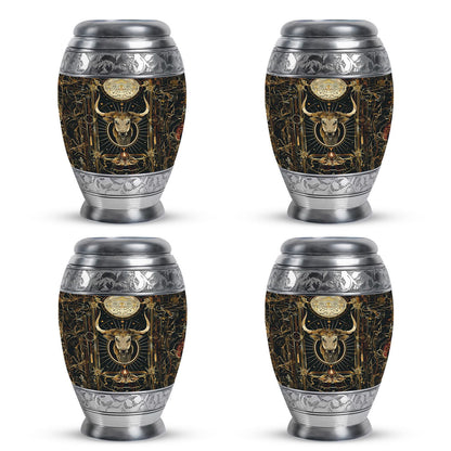 Personalized Zodiac Cremation Urn for Human Ashes - 10-inch, 200 cu in - Yatskia