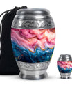 Abstract Urns For Adult Male And Female - Pink Abstract Urn For Cremation