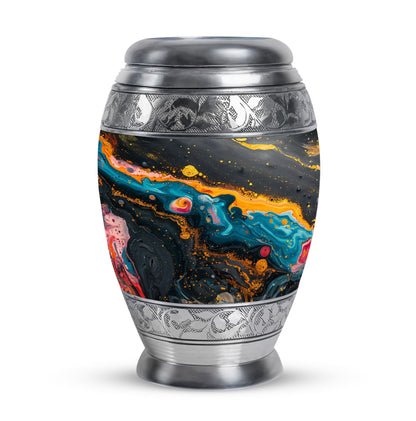 Colorful Personalized Marble Keepsake Urn for Human Ashes - 10-inch, 200 cu in - Yatskia
