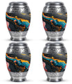 Abstract Small Keepsake Urns For Human Ashes - Colorful Memorial Urn