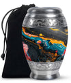 Abstract Small Keepsake Urns For Human Ashes - Colorful Memorial Urn