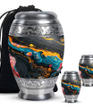 Abstract Small Keepsake Urns For Human Ashes - Colorful Memorial Urn