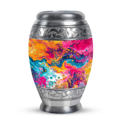 Colorful Personalized Marble Keepsake Urn for Human Ashes - 10-inch, 200 cu in - Yatskia