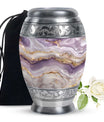Abstract Swirl Cremation Urn – Purple Abstract Memorial Keepsakes For Ashes