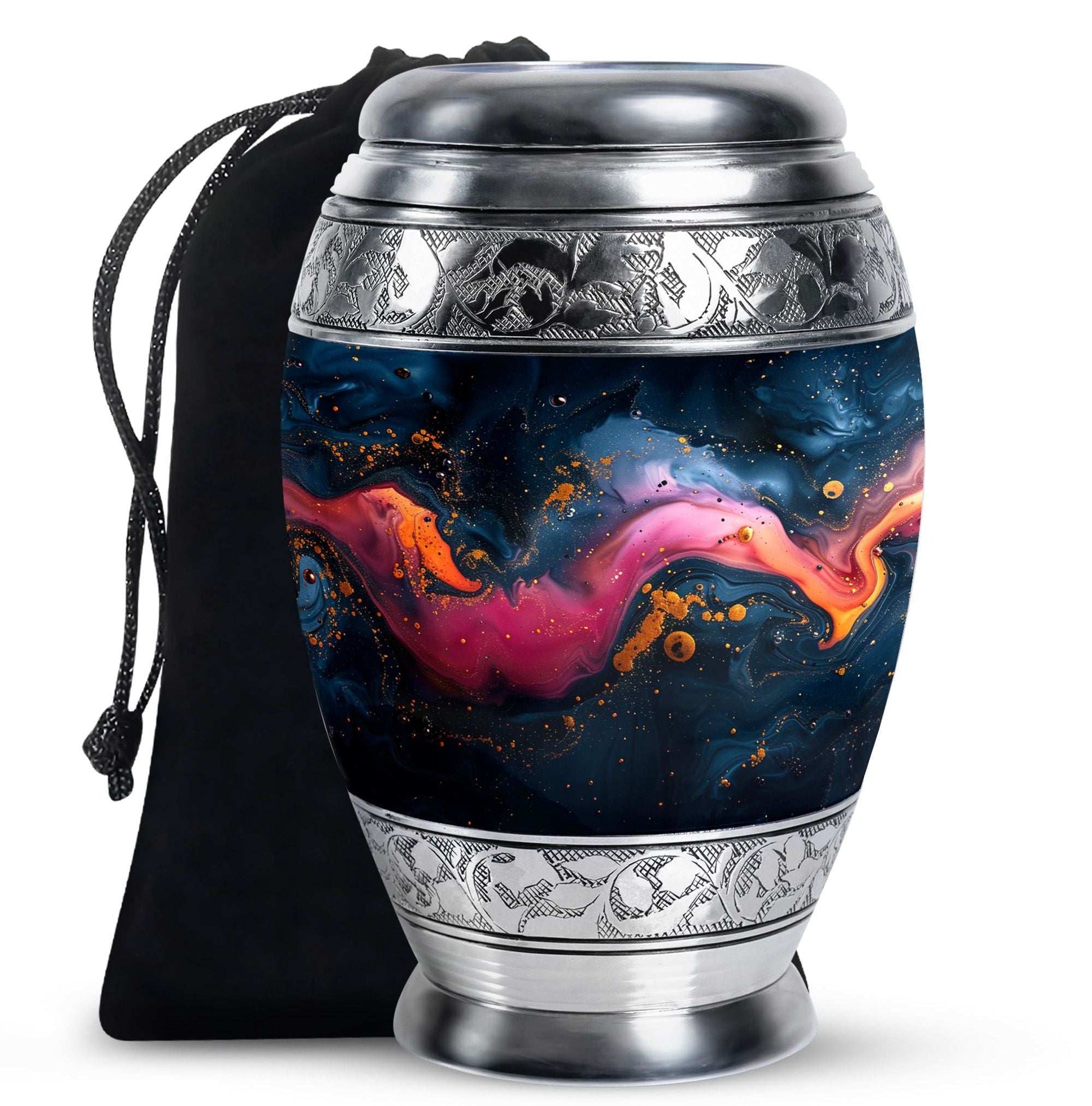 Galaxy Nebula Urn for Ashes – Cosmic Tribute Ashes Keepsake Urn