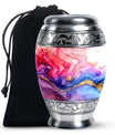 Watercolor Swirl Abstract Cremation Urn for Ashes - Pink Urn For Mom