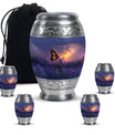 Purple Meadow Urn For Ashes - Monarch Butterfly Funeral Urn For Women